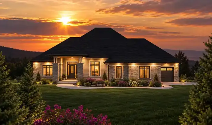 Traditional house plans 7-1079 - front exterior, 2,584 sq ft, 3 bed, 2 bath house plans | Monster House Plans