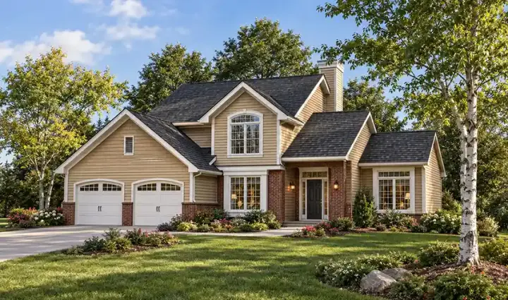 Traditional house plans 7-108 - front exterior, 1,912 sq ft, 3 bed, 2 bath house plans | Monster House Plans