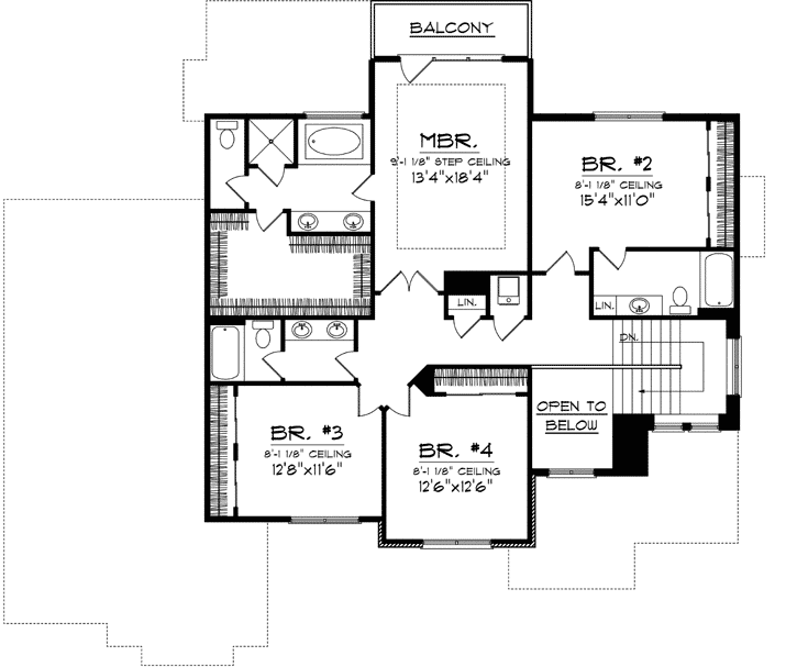 Upper/Second Floor Plan: 7-1082