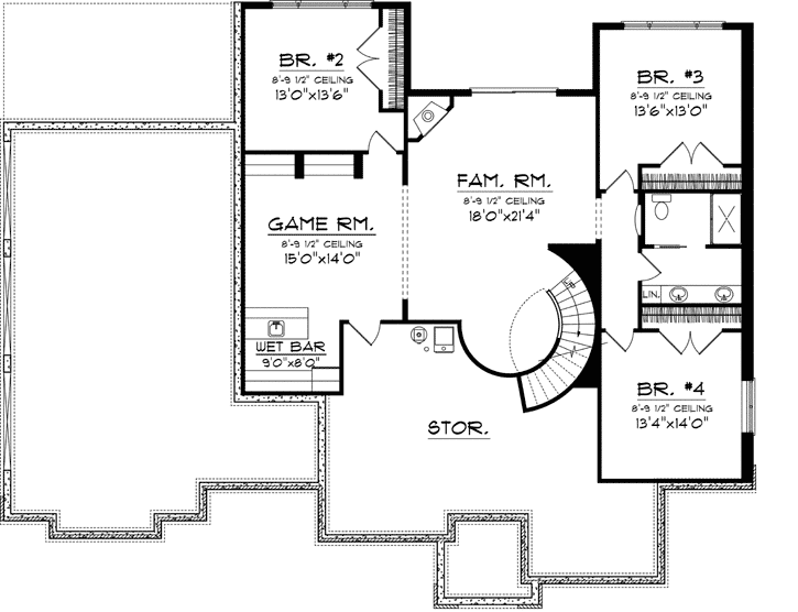 Lower Floor Plan: 7-1085