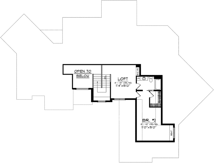 Upper/Second Floor Plan: 7-1087