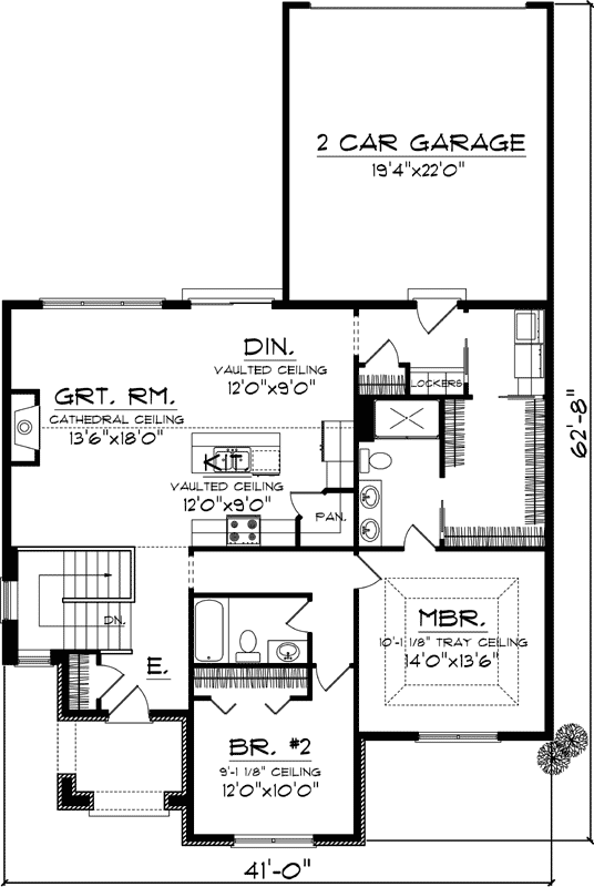 Main Floor Plan: 7-1088