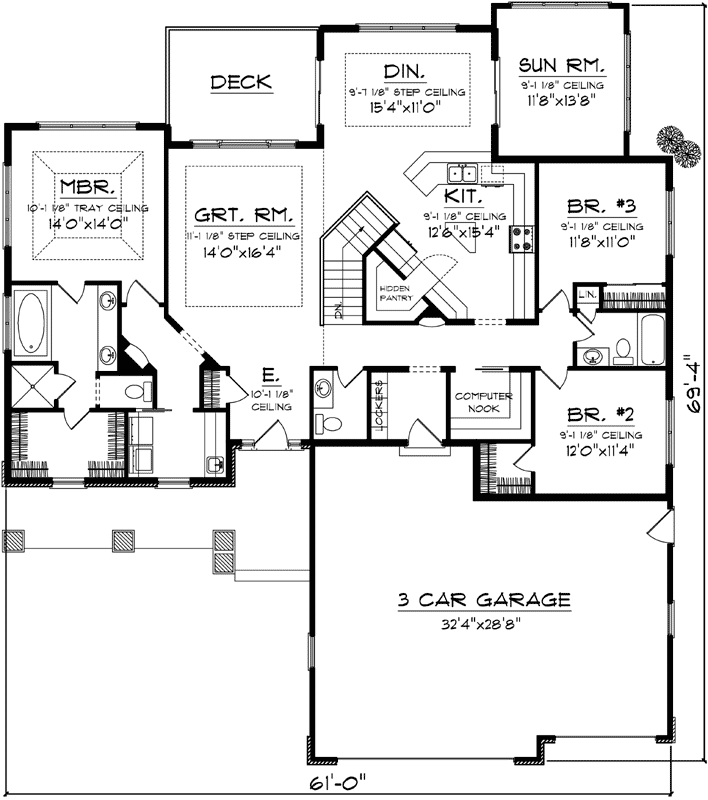 Main Floor Plan: 7-1101