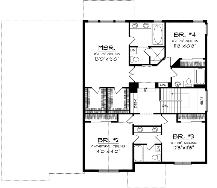 Upper/Second Floor Plan: 7-1103