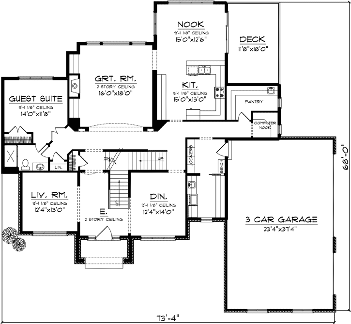 Main Floor Plan: 7-1104