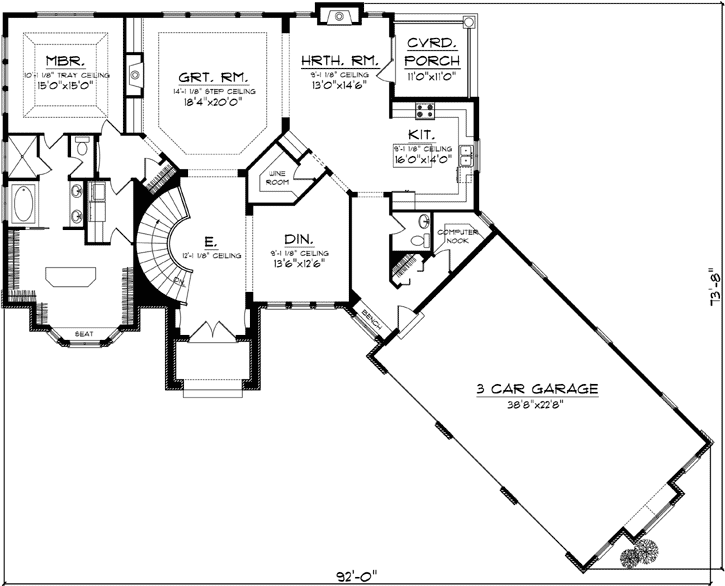 Main Floor Plan: 7-1105