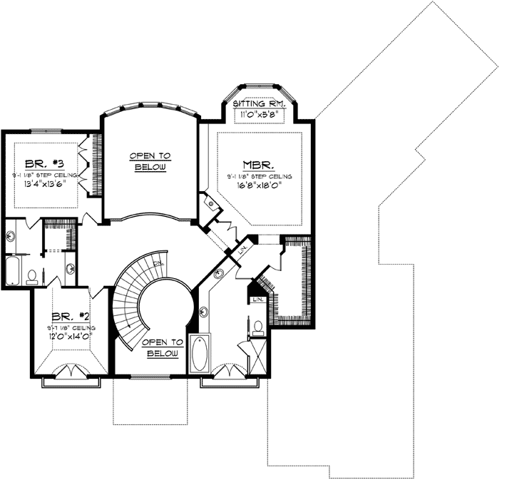 Upper/Second Floor Plan: 7-1106