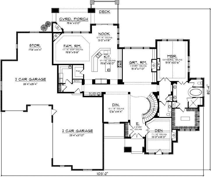 Main Floor Plan: 7-1107