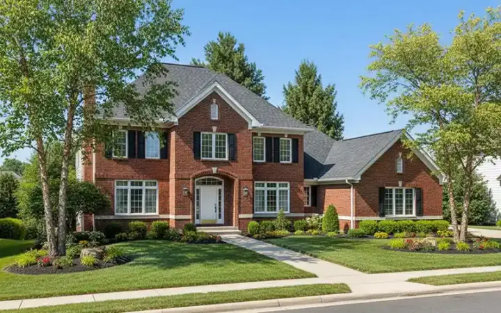 Colonial house plans 7-111 - front exterior, 2,845 sq ft, 3 bed, 3 bath house plans | Monster House Plans