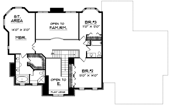 Upper/Second Floor Plan:7-111