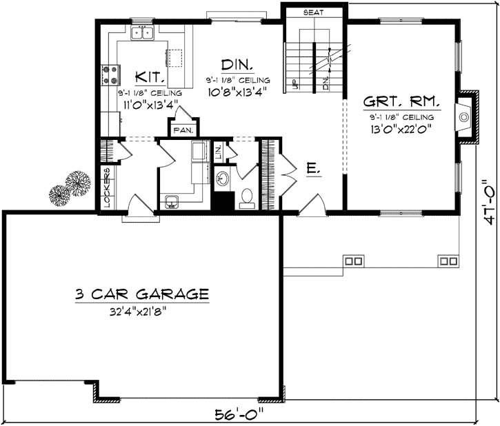 Main Floor Plan: 7-1110