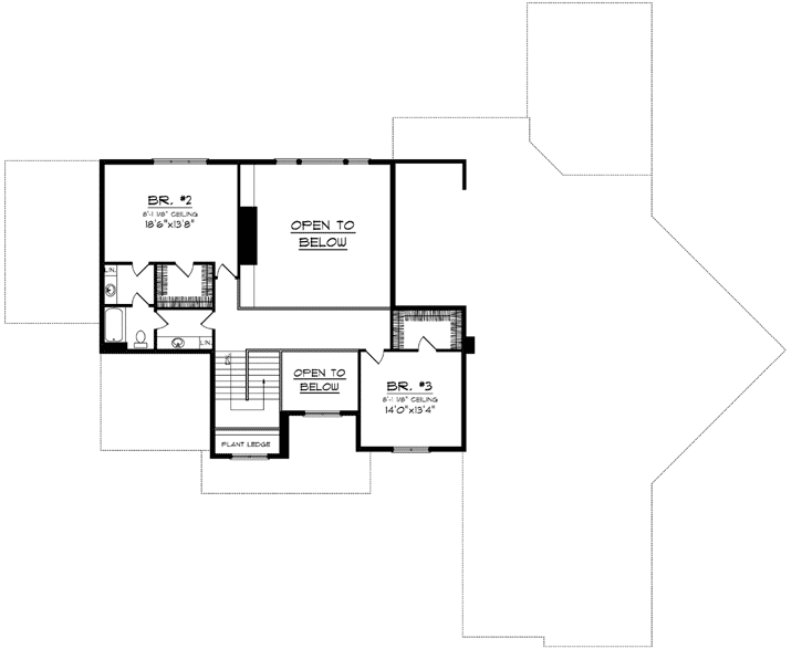 Upper/Second Floor Plan: 7-1125