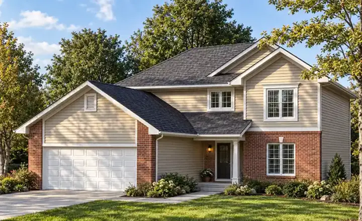 Traditional house plans 7-1130 - front exterior, 1,474 sq ft, 3 bed, 2 bath house plans | Monster House Plans