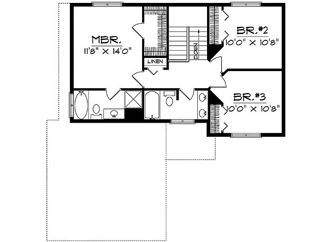 Upper/Second Floor Plan: 7-1130
