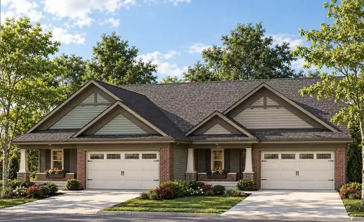 Craftsman house plans 7-1132 - front exterior, 2,696 sq ft, 4 bed, 4 bath house plans | Monster House Plans