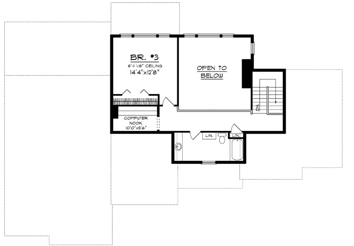 Upper/Second Floor Plan: 7-1143