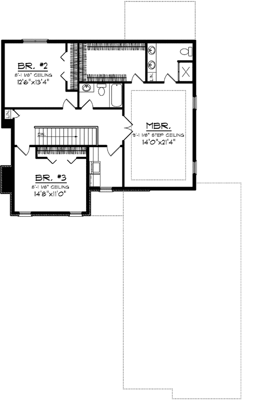 Upper/Second Floor Plan: 7-1148