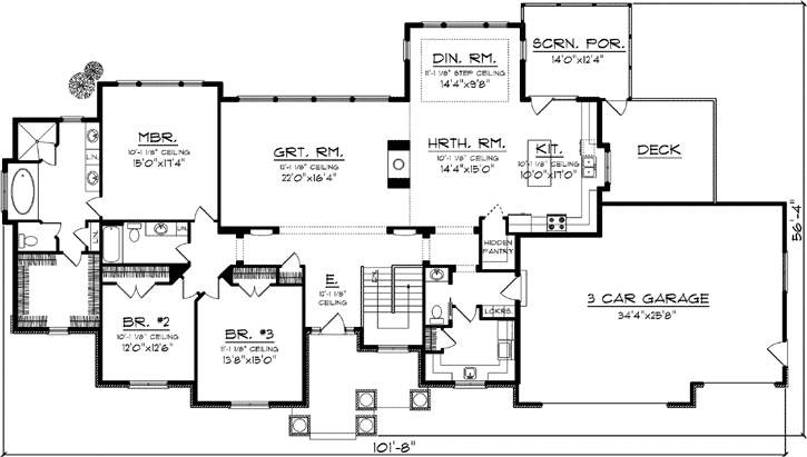 Main Floor Plan: 7-1150