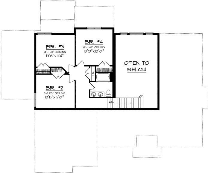Upper/Second Floor Plan: 7-1153