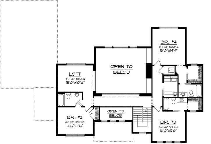 Upper/Second Floor Plan: 7-1158