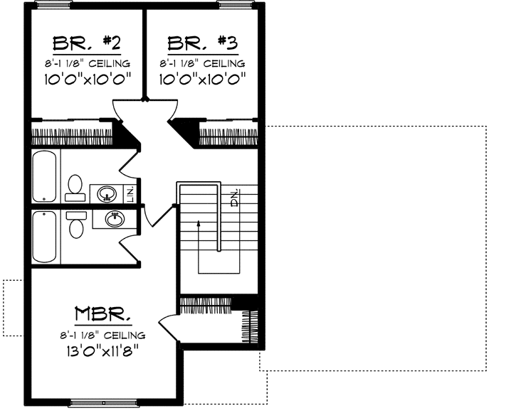 Upper/Second Floor Plan: 7-1161