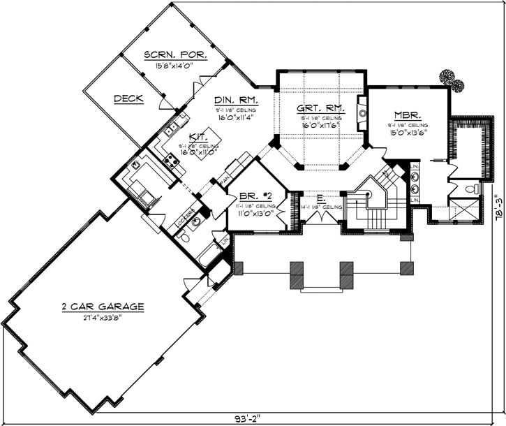 Main Floor Plan: 7-1166