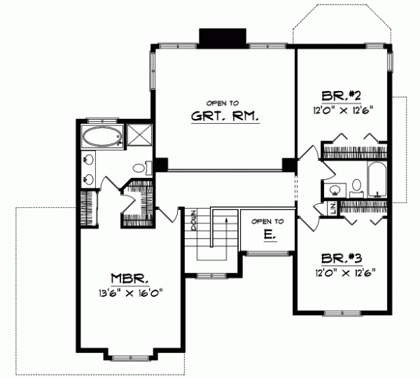 Upper/Second Floor Plan: 7-117