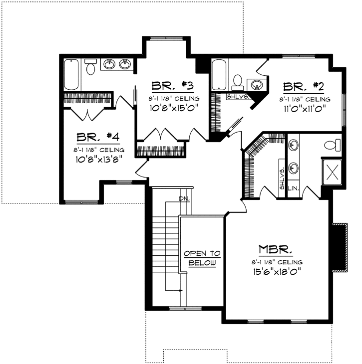 Upper/Second Floor Plan: 7-1173