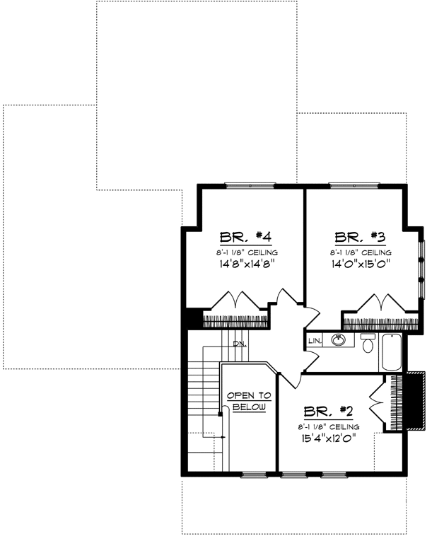 Upper/Second Floor Plan: 7-1174