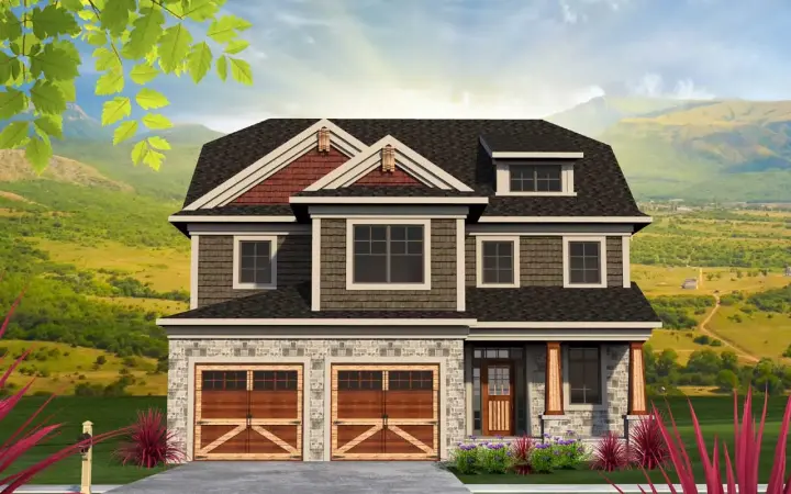 Craftsman house plans 7-1175 - front exterior, 2,622 sq ft, 3 bed, 2 bath house plans | Monster House Plans