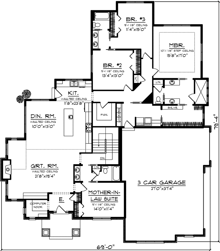 Main Floor Plan: 7-1176
