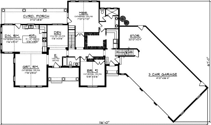 Main Floor Plan: 7-1190