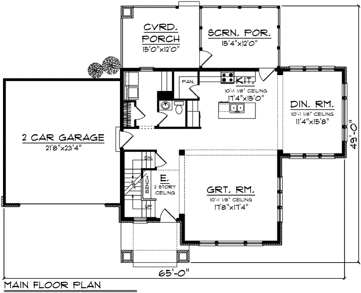 Main Floor Plan: 7-1197