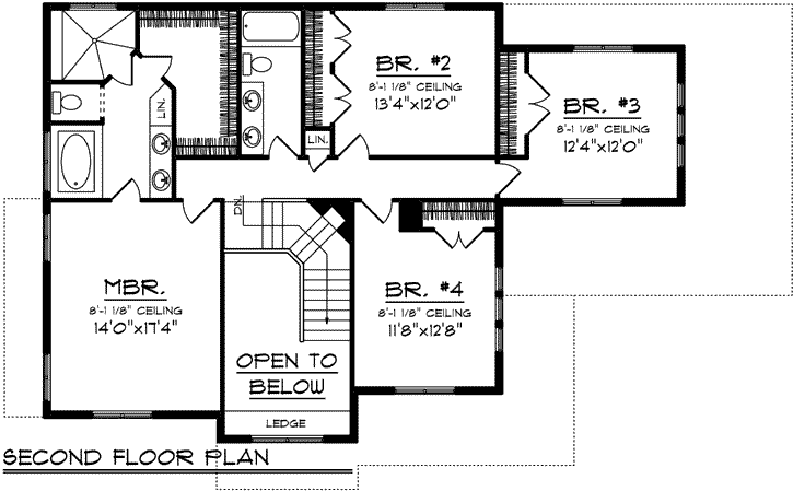 Upper/Second Floor Plan: 7-1199