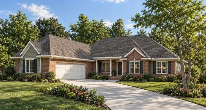 Traditional house plans 7-120 - front exterior, 2,109 sq ft, 3 bed, 2 bath house plans | Monster House Plans