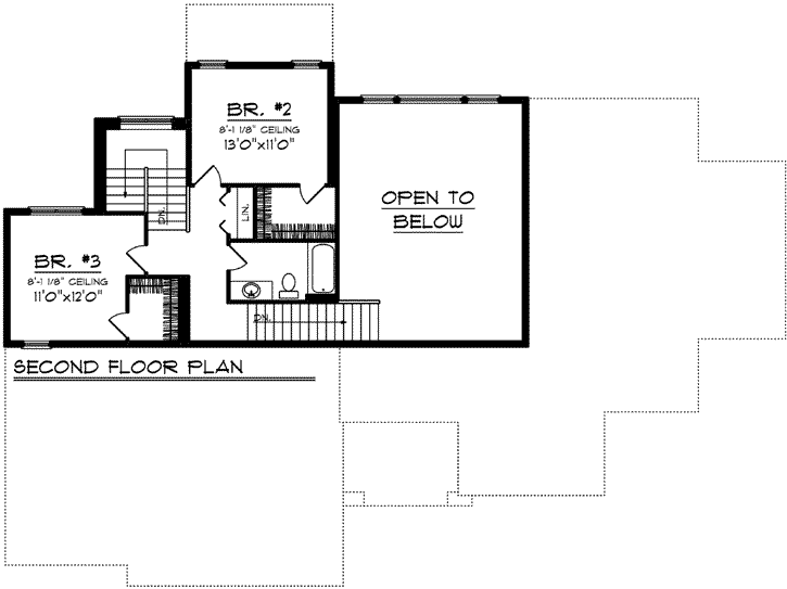 Upper/Second Floor Plan: 7-1200