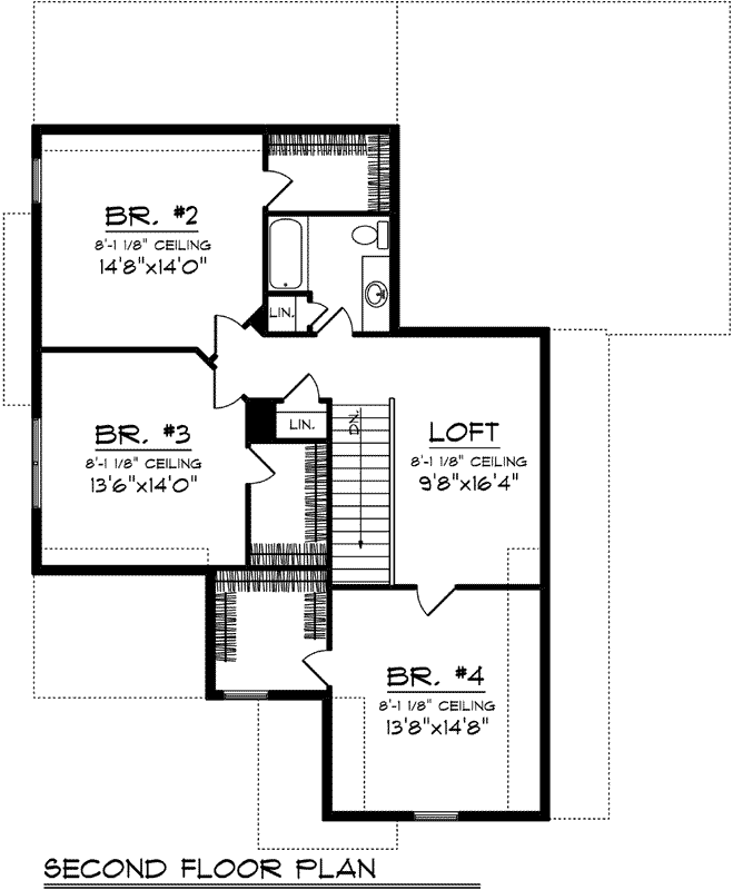 Upper/Second Floor Plan: 7-1202
