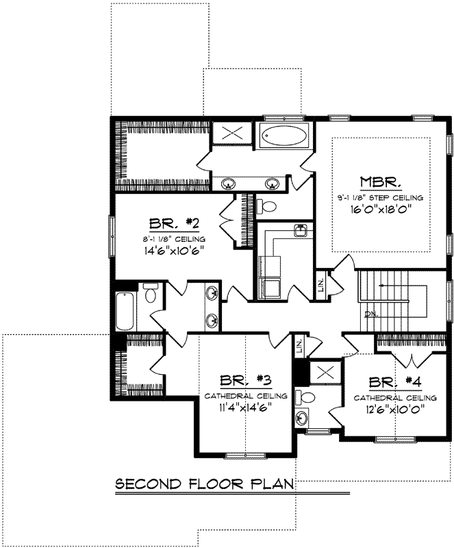 Upper/Second Floor Plan: 7-1204