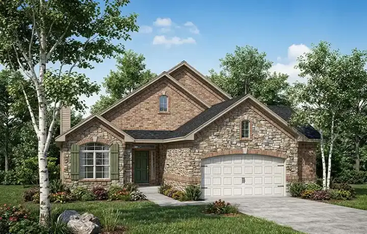 European house plans 7-121 - front exterior, 1,675 sq ft, 2 bed, 2 bath house plans | Monster House Plans
