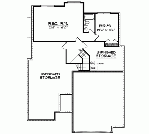 Lower Floor Plan: 7-122