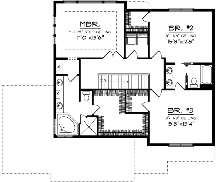 Upper/Second Floor Plan: 7-1220