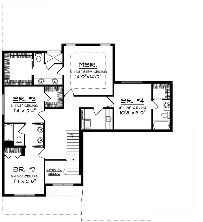Upper/Second Floor Plan: 7-1223