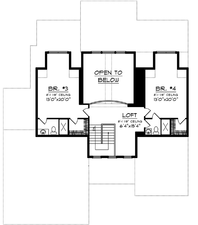 Upper/Second Floor Plan: 7-1224