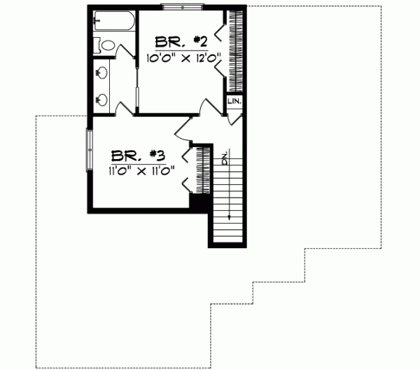 Upper/Second Floor Plan: 7-127
