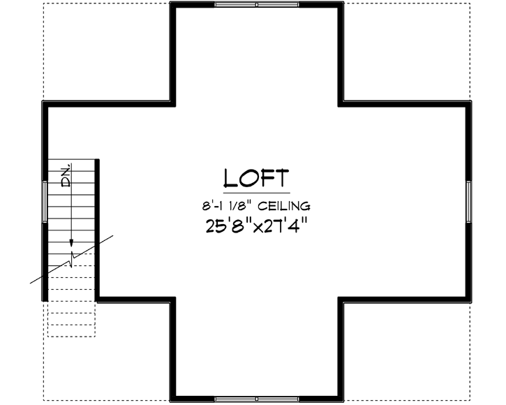 Upper/Second Floor Plan: 7-1271