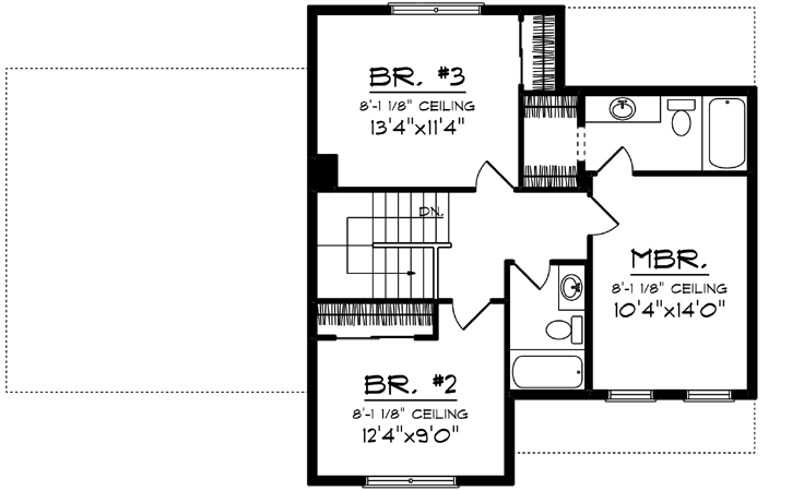 Upper/Second Floor Plan: 7-1273