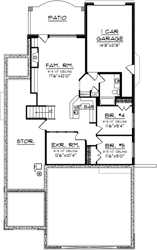 Lower Floor Plan: 7-1294