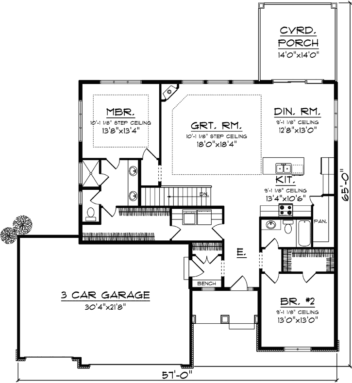 Main Floor Plan: 7-1306