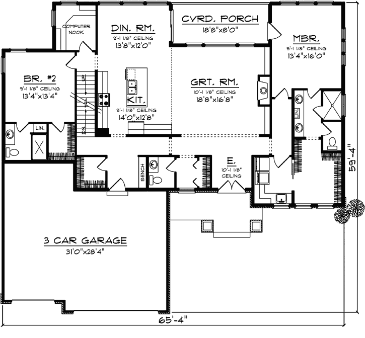 Main Floor Plan: 7-1309