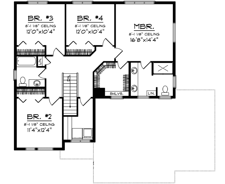 Upper/Second Floor Plan:7-1314